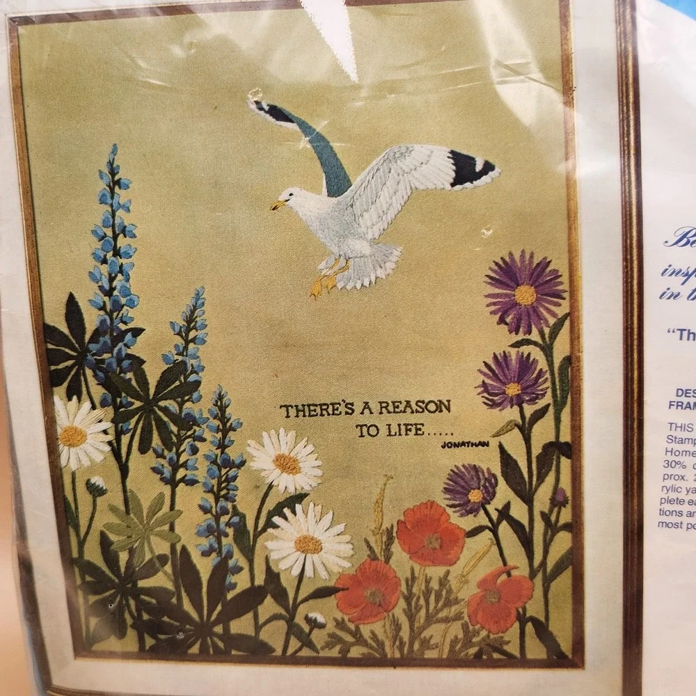 Jonathan Livingston Seagull Vintage Paragon Needlecraft Stitching Kit 0884 NOS